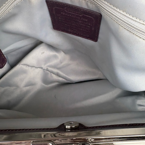 **SOLD** COACH Madison Oxblood Patent Leather Signature C Frame Satchel - Picture 14 of 14